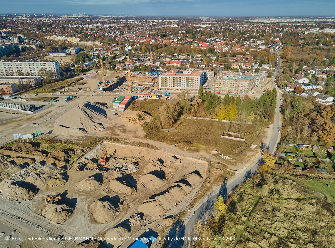 13.11.2020 - Piederstorfer Gelände und Alexisqaurtier am Karl-Marx-Ring in Neuperlach